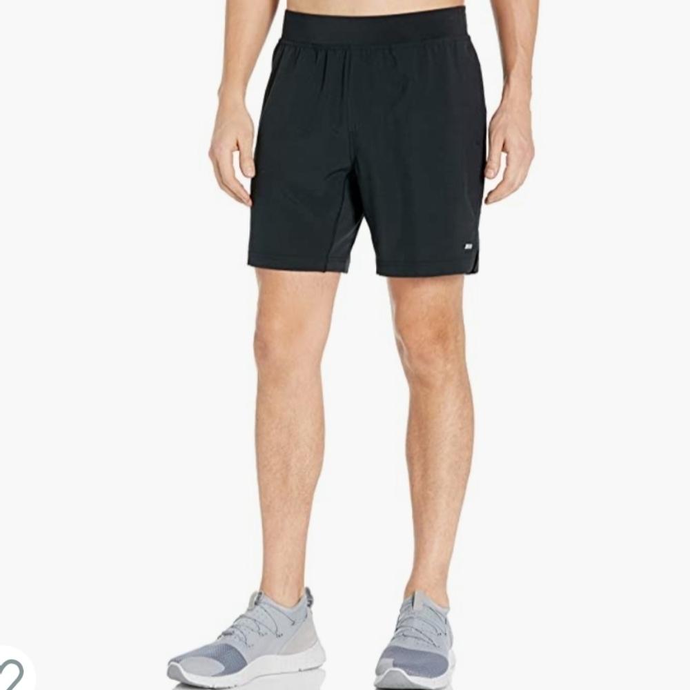 Amazon Essentials 7" Inseam Black Training Shorts